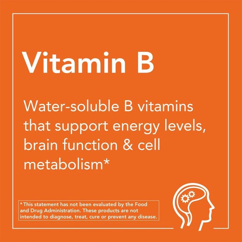 Now B-100 Vitamin B-Complex Capsules, Pack of 100's