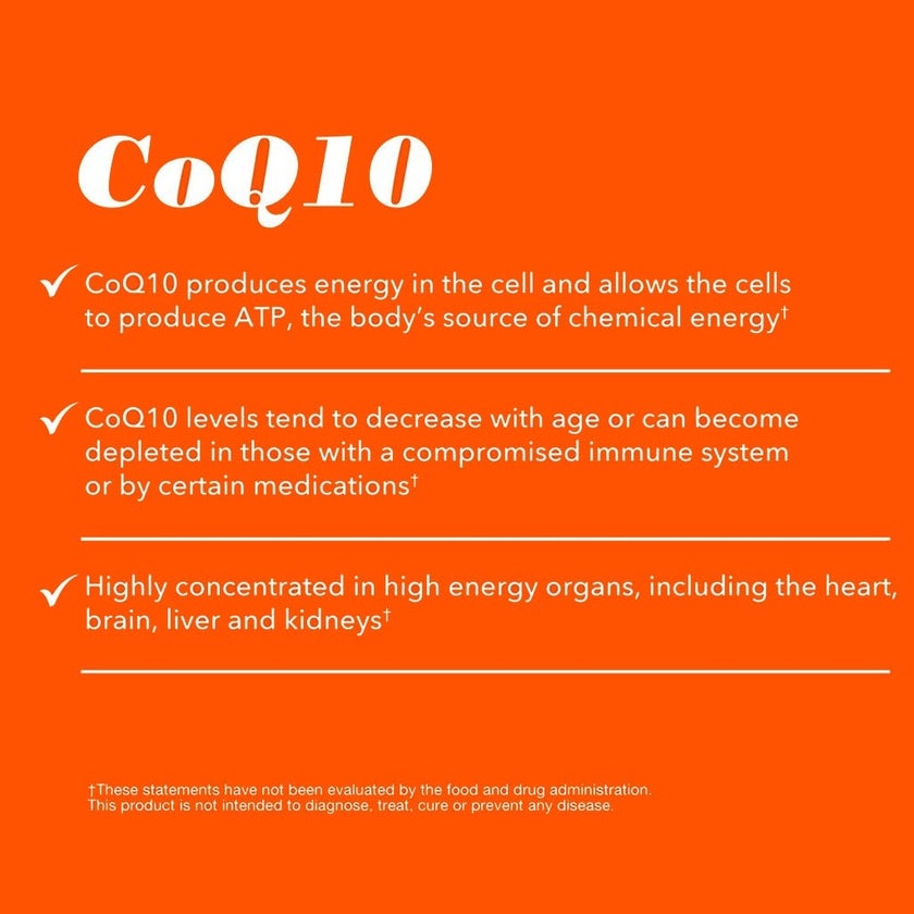 Now CoQ10 50mg Antioxidant Softgels For Heart Health & Energy, Pack of 50's