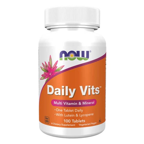 Now Daily Vits Multivitamins & Minerals Tablets - 2 x 100 Tablets