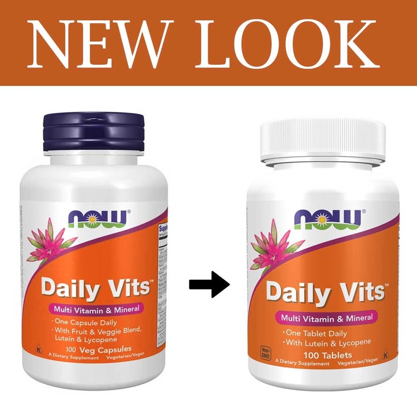 Now Daily Vits Multivitamins & Minerals Tablets, Pack of 100's