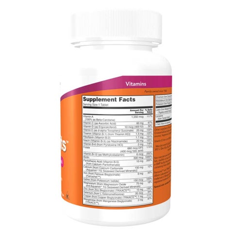 Now Daily Vits Multivitamins & Minerals Tablets - 2 x 100 Tablets
