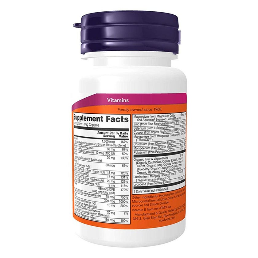 Now Daily Vits Multivitamins & Minerals Supplement Tablets For Overall Wellness, Pack of 30's