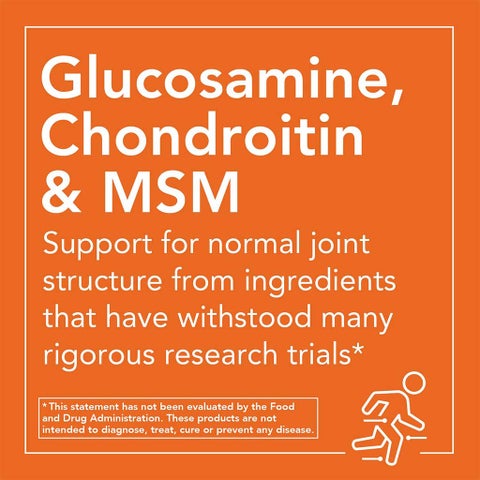Now Glucosamine & Chondroitin With MSM Capsules, Pack of 90's