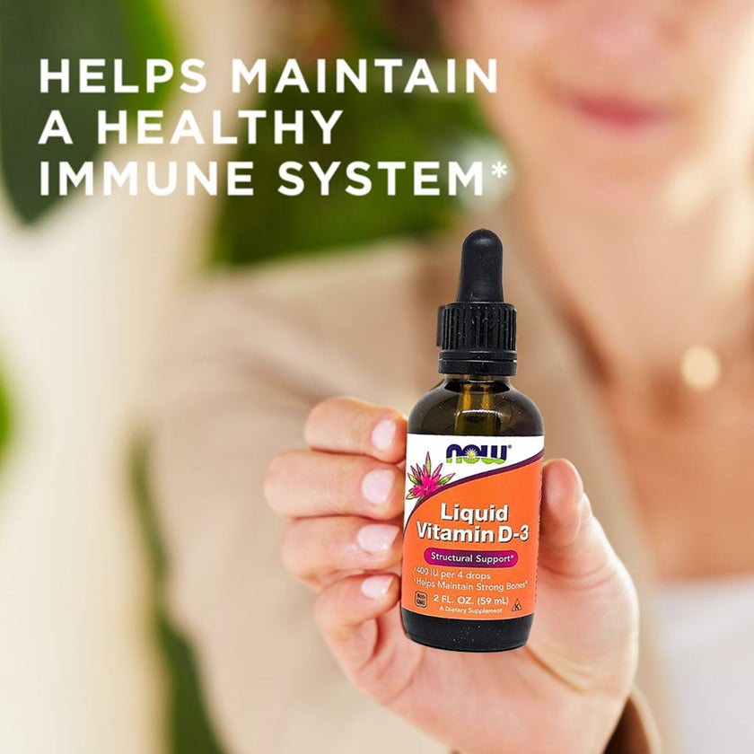 Now Liquid Vitamin D3 Drops 400 IU Drops 60ml