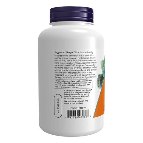 Now Magnesium 400mg Capsules, Pack of 180's