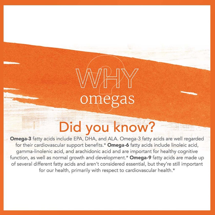 Now Omega 3 6 9 Flax Seed, Evening Primrose, Canola, Black Currant & Pumpkin Seed Oils 1000mg Softgels, Pack of 100's