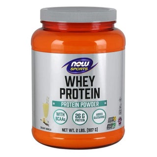 Now Sports Whey Protein Powder With BCAA's & Added Glutamine, Vanilla 2lbs.