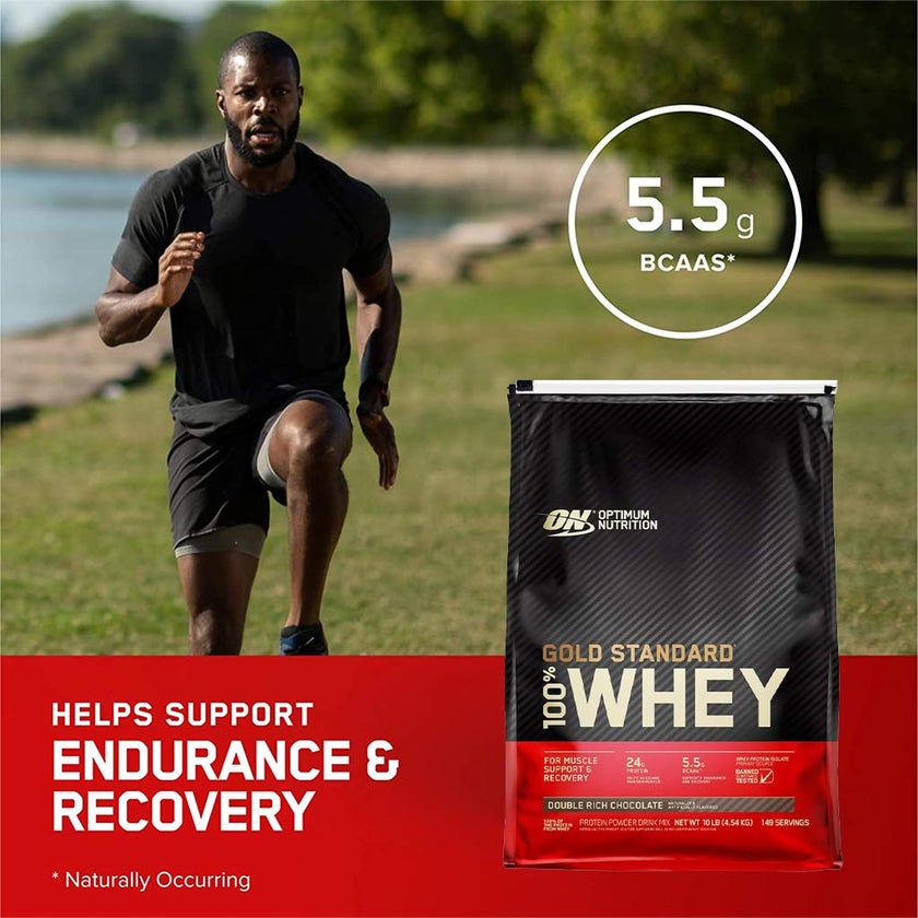 Optimum Nutrition Gold Standard 100% Whey Protein Double Rich Chocolate 10lb