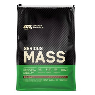 Optimum Nutrition Serious Mass Chocolate Protein Powder 12lb