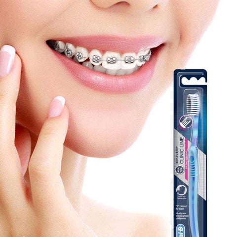 Oral-B Pro Expert Clinic Line Ortho Brush, Assorted Colours
