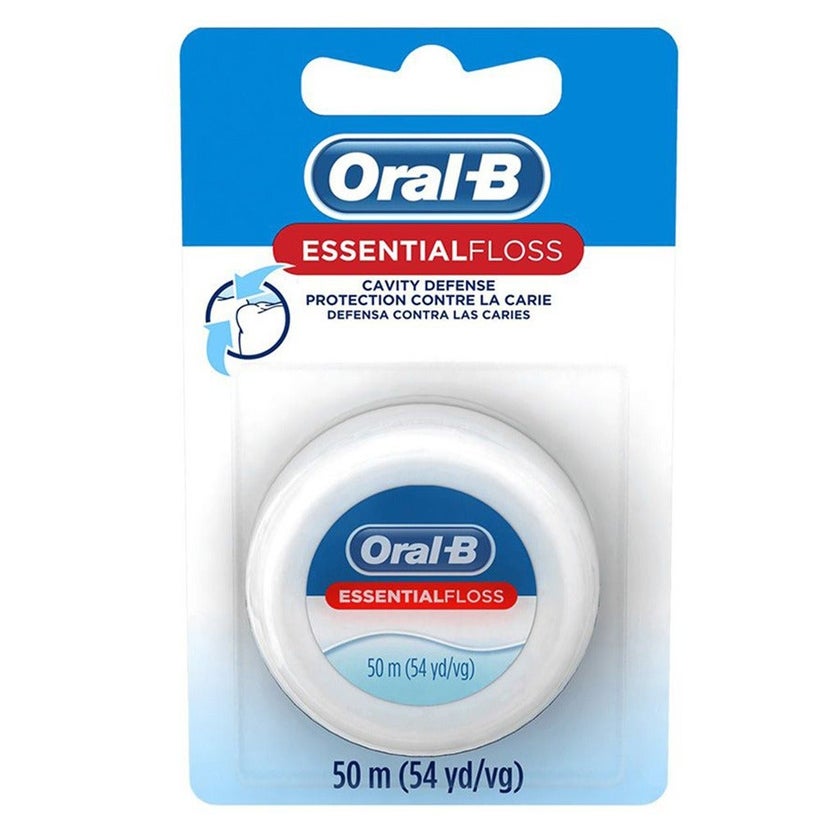 Oral-B Essential Floss Unwaxed For Cavity Defence 50 m