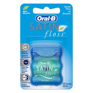 Oral-B Dental Satin Floss, Mint Flavoured, 25 m