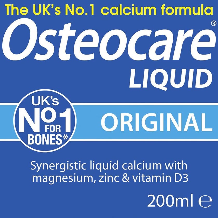 Vitabiotics Osteocare Original Liquid Calcium Supplement, Orange Flavoured, For Strong Bones 200ml