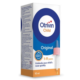 Otrivin Original 0.05% Children's Nasal Drops For Blocked Nose 10ml