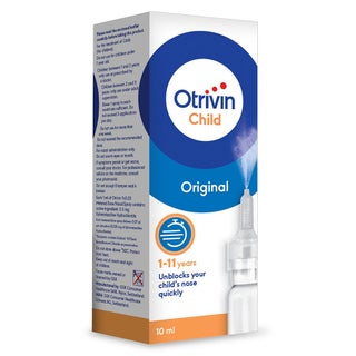 Otrivin Original 0.05% Children's Nasal Spray For Blocked Nose 10ml