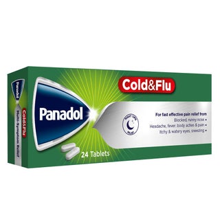 Panadol Cold & Flu - NIGHT Tablets For Fever, Cold & Flu, Pack of 24's