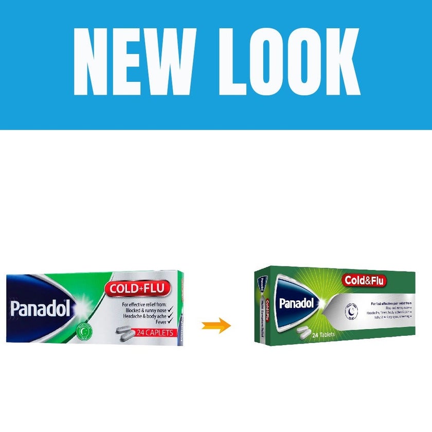 Panadol Cold & Flu - NIGHT Tablets For Fever, Cold & Flu, Pack of 24's