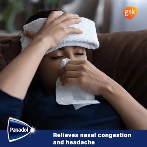 Panadol Sinus Caplets For Sinus Pain, Nasal Congestion & Headache, Pack of 24's