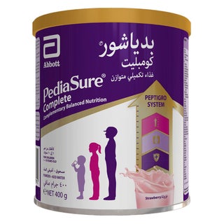 PediaSure Complete Peptrigro Growing Up Children's Milk Formula For 1 To 10 Years Strawberry Flavour 400g
