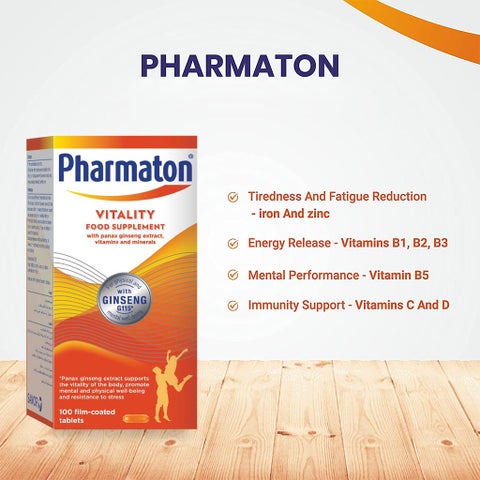 Pharmaton Vitality Multivitamins & Minerals Tablets, Pack of 100's