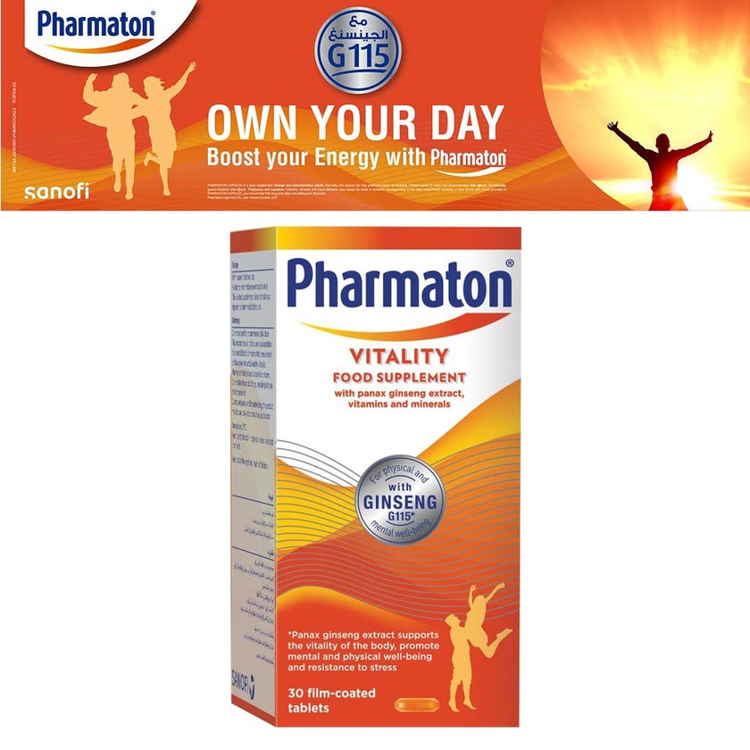 Pharmaton Vitality Multivitamins & Minerals Tablets, Pack of 100's