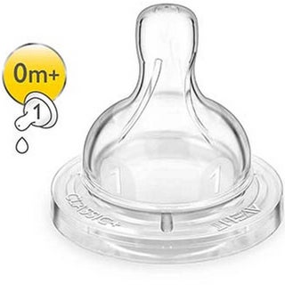 Philips Avent Silicone Teats 1 Hole, Pack of 2's - SCF631/27
