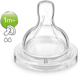 Philips Avent Silicone Teats 2 Holes, Pack of 2's - SCF632/27