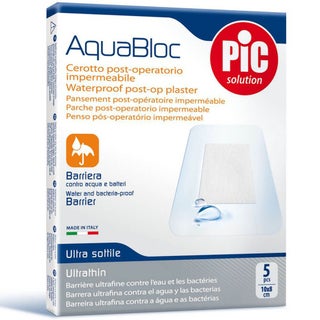 Pic AquaBloc Post-Op Plaster 10 x 8cm, Pack of 5's