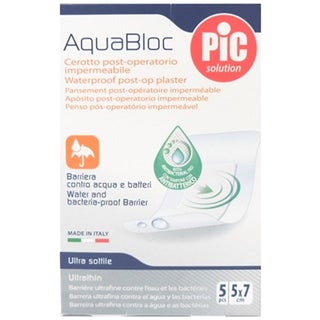 Pic Aquabloc Waterproof Post Op Plasters 5 x 7cm, Pack of 5's