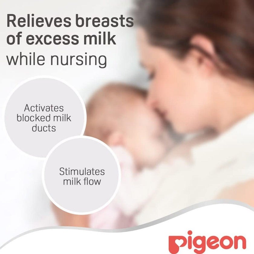 Pigeon Breast Care Pump With Glass Shield - Pink