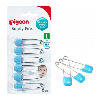 Pigeon Safety Pins L, Pack of 6's - 10881