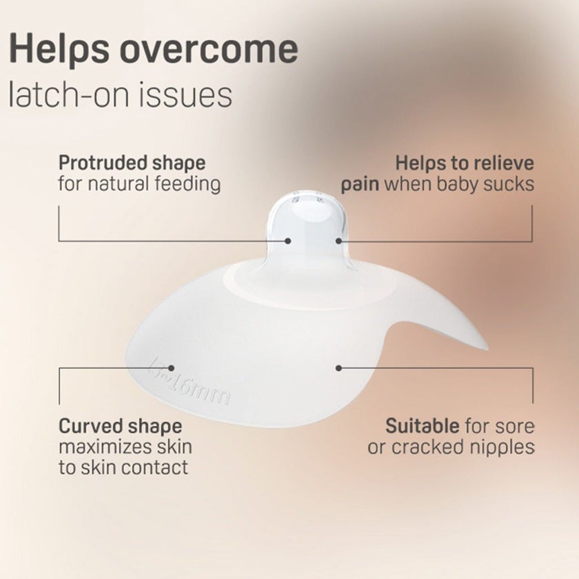 Pigeon Natural Feel Nipple Shield With Case, Size 2: 13 To 16mm, Pack of 2's