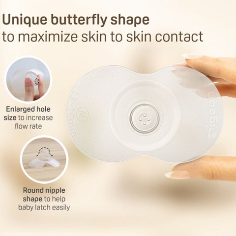 Pigeon Natural Feel Nipple Shield With Case, Size 2: 13 To 16mm, Pack of 2's
