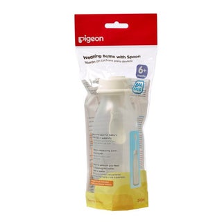 Pigeon Weaning Bottle with Spoon 240ml 03329