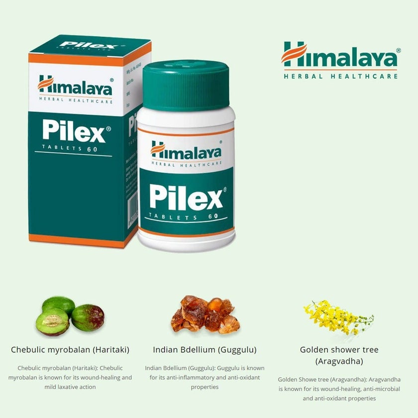 Himalaya Pilex Tablets, Pack of 60's