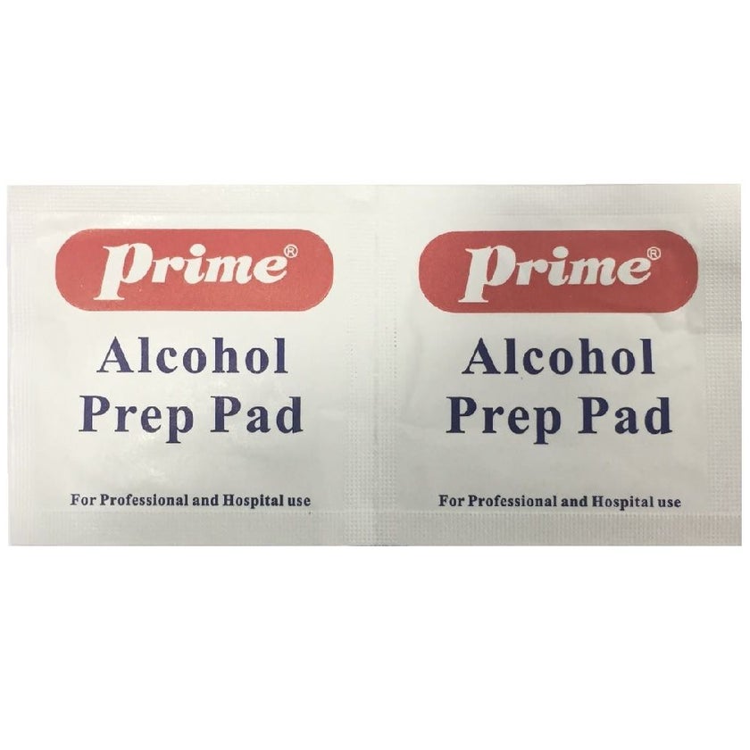 Prime Alchohol Swabs, Pack of 100's