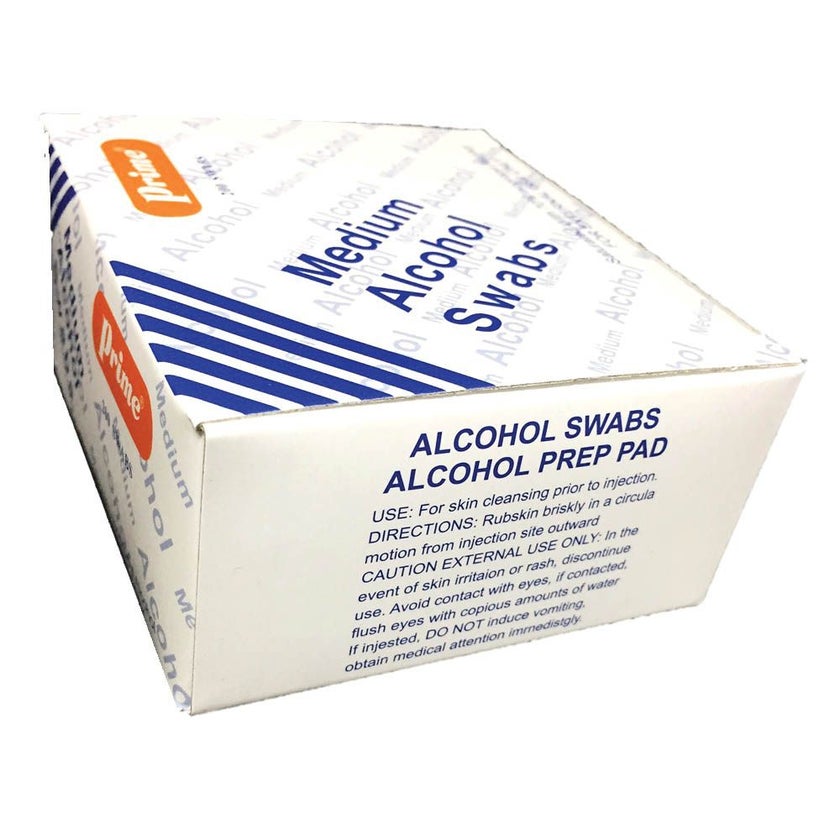Prime Alchohol Swabs, Pack of 200's