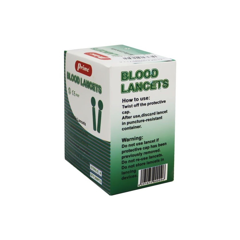 Prime Blood Sugar Lancets, Pack of 200's
