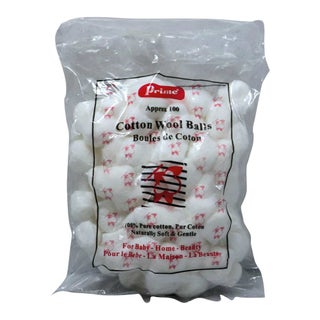 Prime Cotton Wool Balls, Pack of 100's