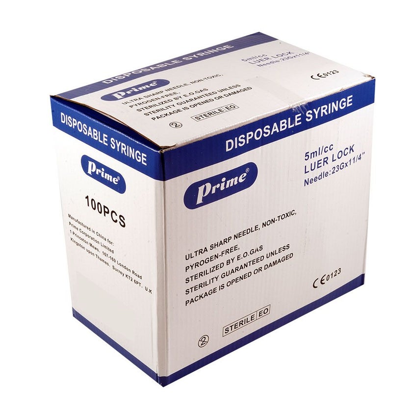 Prime Syringe 5ml, Pack of 100's