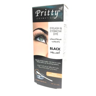 Pritty Eyelash & Eyebrow Black Dye Kit