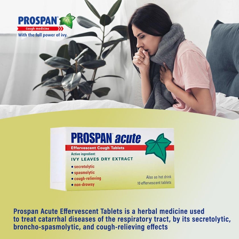 Prospan Fizzy Prospan Acute Effervescent Tablets, Pack of 20's - myAster