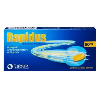 Rapidus 50mg Film Coated Tablets, Pack of 20's