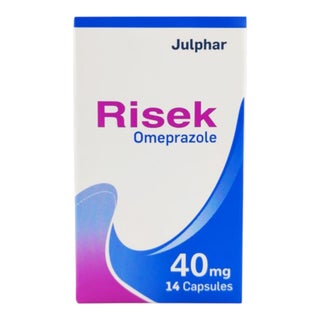Risek Omeprazole 40mg Capsules, Pack of 14’s