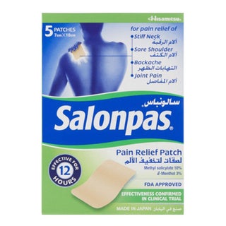 Salonpas Pain Relief Ultra Thin Patch 7cm x 10cm, Pack of 5's