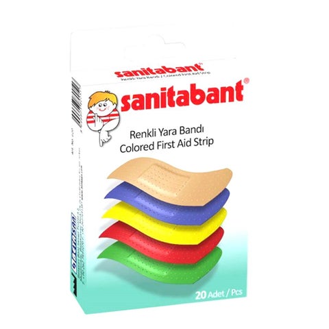 Sanitabant Colored First Aid Strip, Pack of 20's