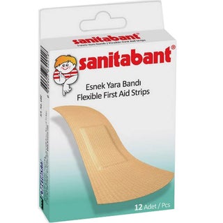 Sanitabant Flexible First Aid Plaster, Pack of 12's