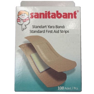 Sanitabant Standard First Aid Strips, Pack of 100's