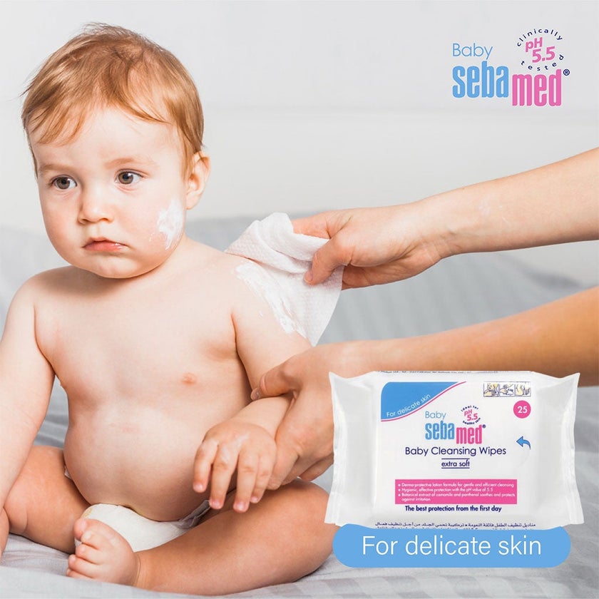 Sebamed Baby Cleansing Wipes, Pack of 25's