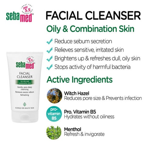 Sebamed Facial Cleanser for Oily and Combination Skin 150ml